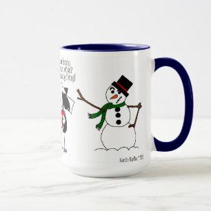 Tasse Amusant cheval et bonhomme de neige
