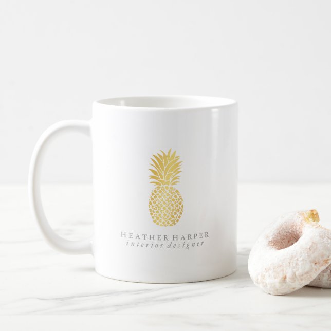 Tasse - ananas d'or (Avec donut)