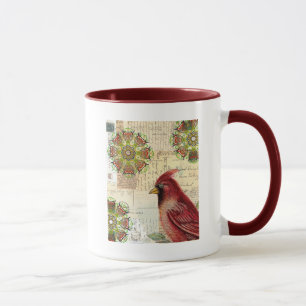 Tasse Anciennes lettres et cartes postales collées avec