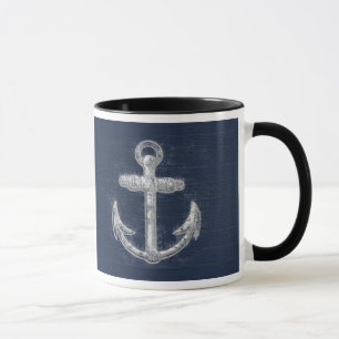 Tasse Ancre nautique vintage