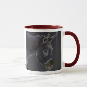 Tasse Âne aux nuances foncées - délivrance animale de