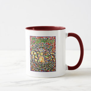 Tasse Angel de prière de sérénité (texte espagnol)
