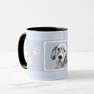 Tasse Anglais Setter Blue Belton Peinture Chien Art