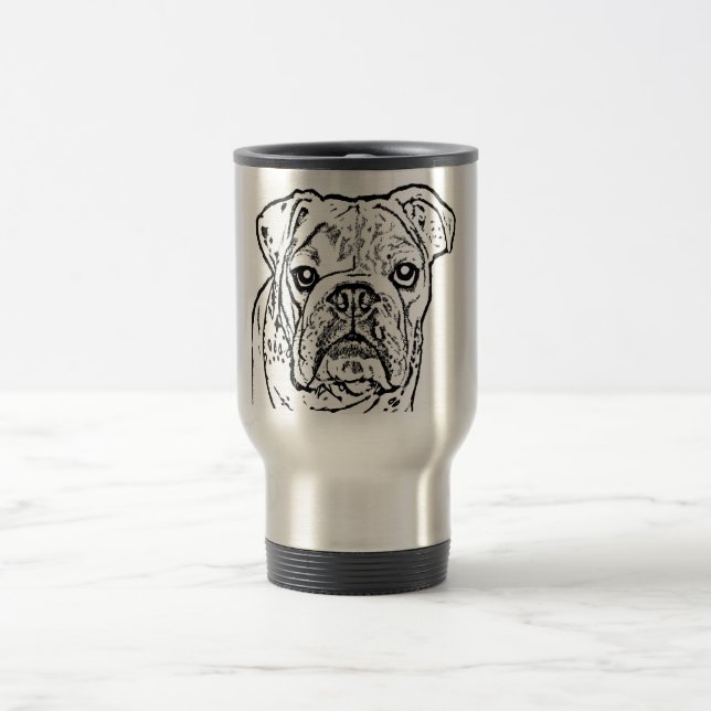 Tasse anglaise de bouledogue (Centre)