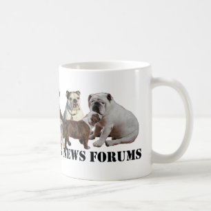 Tasse anglaise de nouvelles de bouledogue