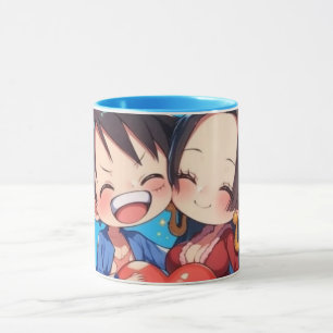 Tasse animée de Luffy & Boa Hancock