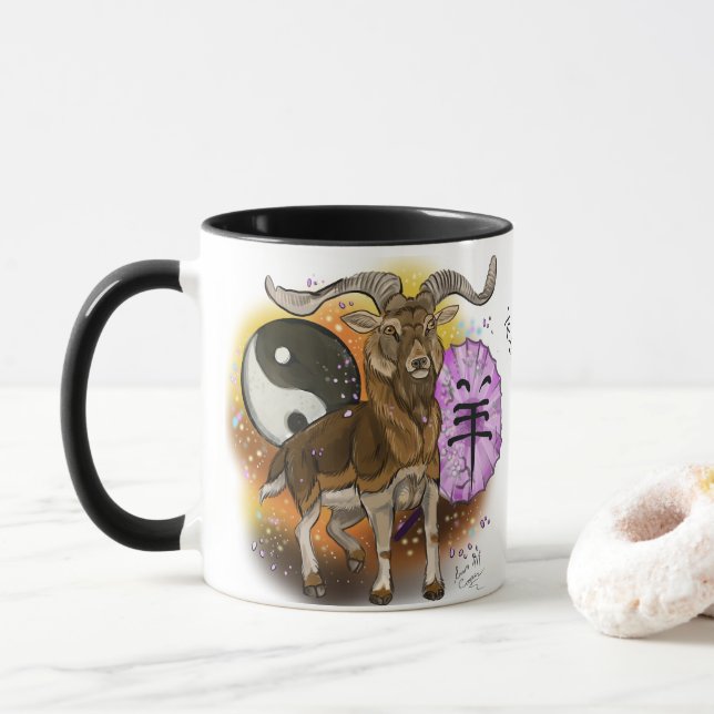 Tasse Année chinoise du bélier (Avec donut)