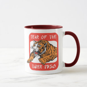 Tasse Année chinoise du cadeau 1950 de tigre