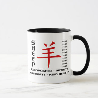 Tasse Années des moutons