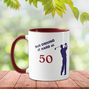 Tasse Anniversaire 50 Golfer