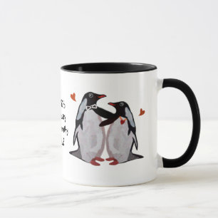 Tasse Anniversaire de pingouin cinquantième