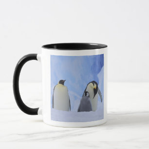 Tasse Antarctique. Pingouins empereurs et poussins