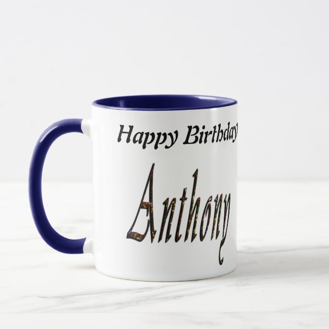 Tasse Anthony Name Logo, (Gauche)