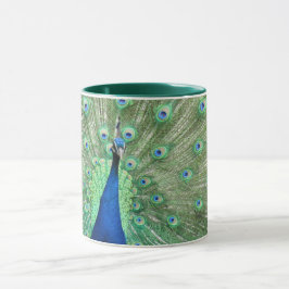 Tasse - Anzeige des PfauenSchwanzes