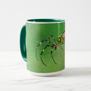Tasse Araignée d'orbe dorée