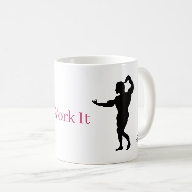 Tasse :   Arbeit damit  (VorderseiteRechts)