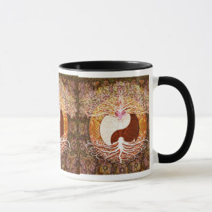 Tasse Arbre de coeur de Ying Yang de la vie