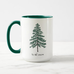 Tasse Arbre de Noël Minimaliste – Texte Personnali