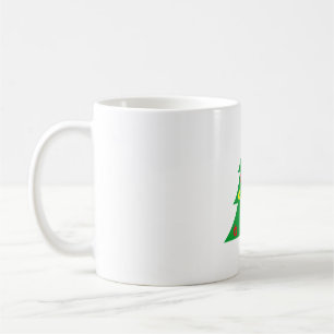Tasse Arbre de Pin Minimaliste - Noël Abstrait Mod