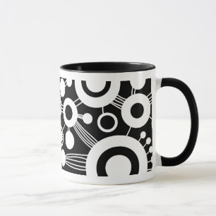 Tasse Arbre de vie Abstrait - Noir & Blanc