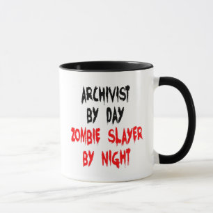 Tasse Archiviste Zombie Slayer