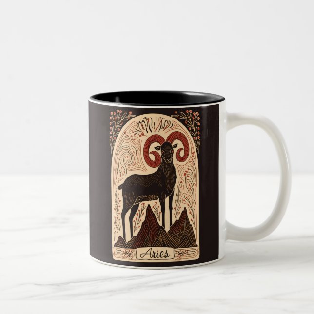 Tasse Aries Celestial Zodiac Art (Rechts)