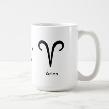 Tasse - Aries-Glyphe