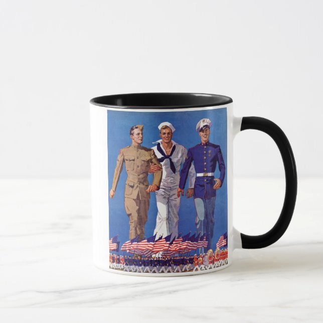 Tasse Armée, Marine et Marines (Droite)