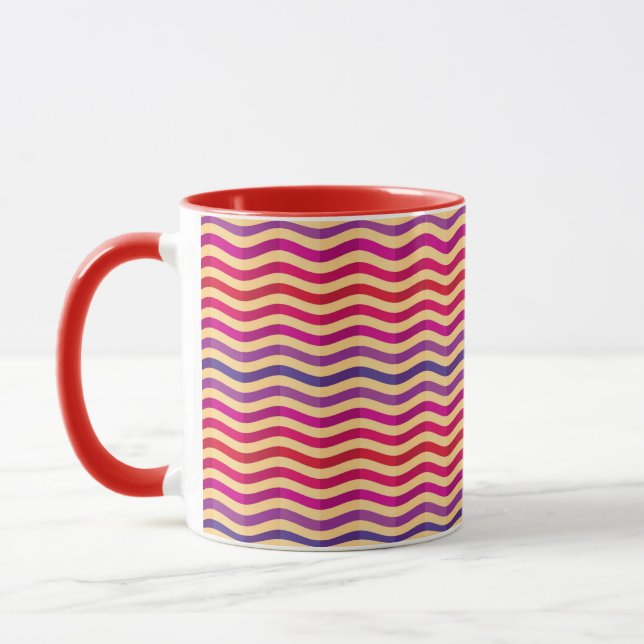 Tasse Arrière - plan avec des rayures dans rétros 3 (Gauche)