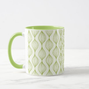Tasse Arrière - plan vertical vert de motif d'ogee