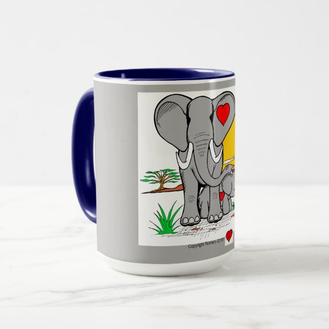 Tasse Art de coeur (Devant gauche)