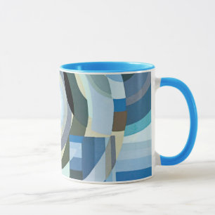 Tasse Art Déco Vintage Pochoir Jazz Formes Géométriques
