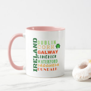 TASSE ART DU MÉTRO IRLANDAIS