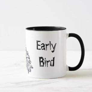 Tasse Art préhistorique d'oiseau "d'oiseau tôt"