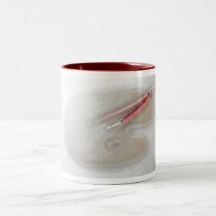 Tasse Artist Palette & Pinsel