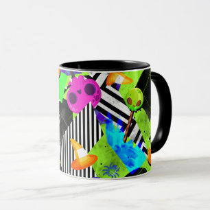 Tasse artistique Halloween lumineuse et audacieuse