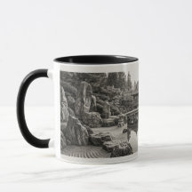 Tasse artistique jardin zen japonais