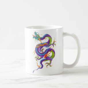 tasse asiatique de dragon