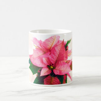 Tasse assez rose de poinsettia