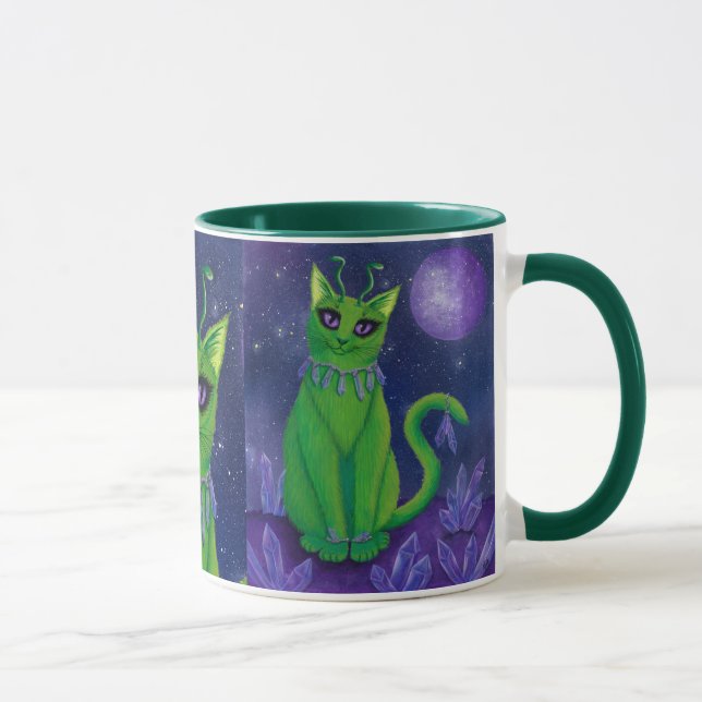 Tasse astrale d'art de chat de l'espace de galaxie (Droite)