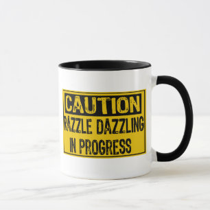 Tasse Attention Signaler Éblouir En Cours-Bk/Yl