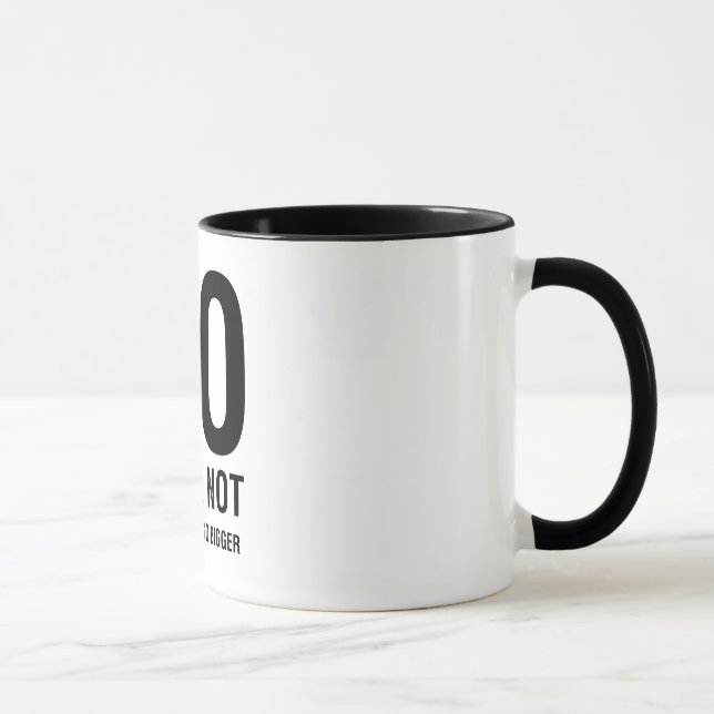 Tasse AUCUN je ne rendrai pas le logo plus grand (Droite)