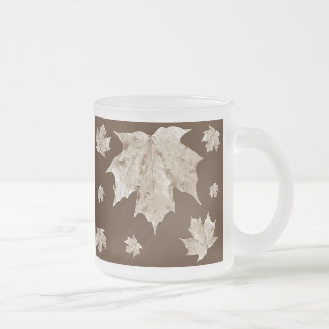 Tasse aus Ahornglas - Abstrakt (Rechts)