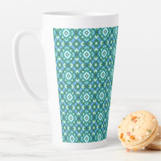 Tasse aus blauem Gitter