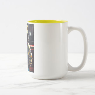 "Tasse aus Furcht und Furcht" Zweifarbige Tasse
