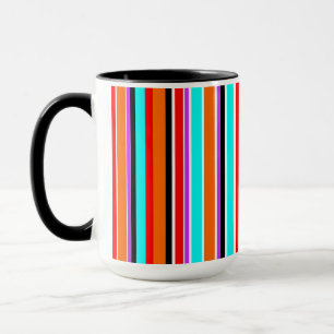 Tasse aus gemischten Streifen