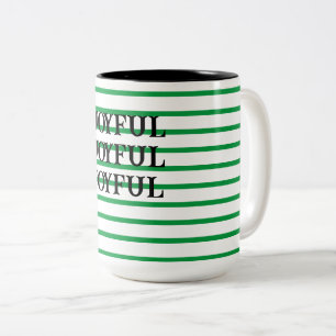 Tasse aus Grün und Weiß