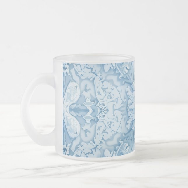 Tasse aus mattiertem Glas (Links)