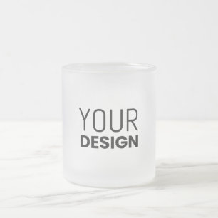 Tasse aus mattiertem Glas