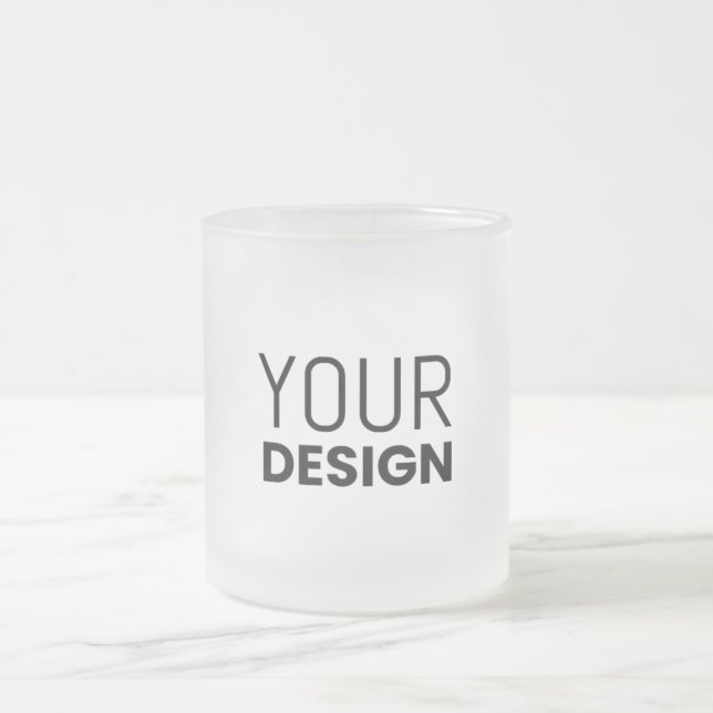 Tasse aus mattiertem Glas (Mittel)
